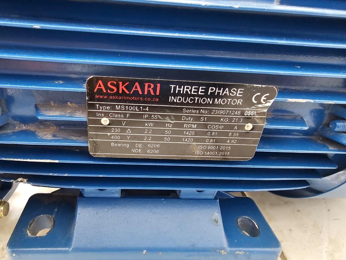 Used 2.2 KW MOTORIZED GEARBOXES