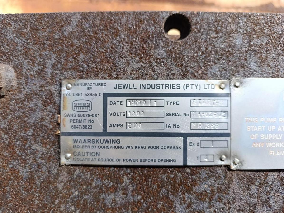 Used TANK WITH 75 KW ELECTRIC MOTOR AND PUMP - USED CONDITION