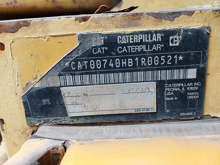 Used CAT 740 ARTICULATED EJECTOR DUMP TRUCK (C15 ACERT ENGINE) (RUNNER)