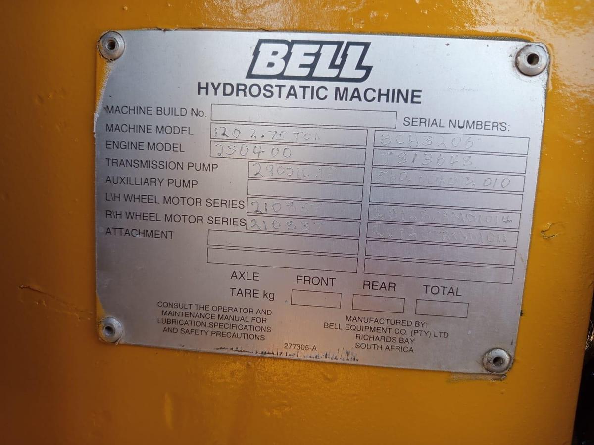 Used BELL 120 SUPER 2.75 TON ROUGH TERRAIN FORKLIFT(USED CONDITION)