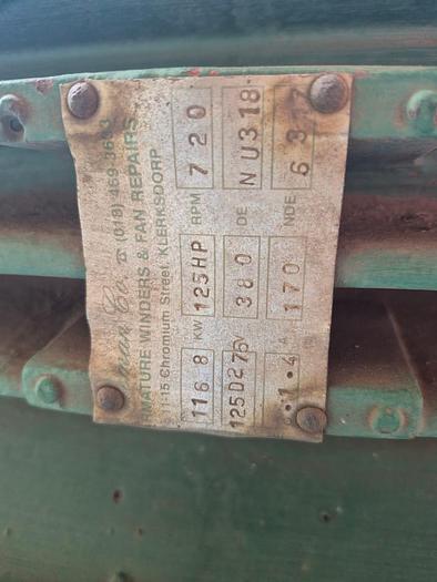 Used 125KW ELECTRIC MOTOR