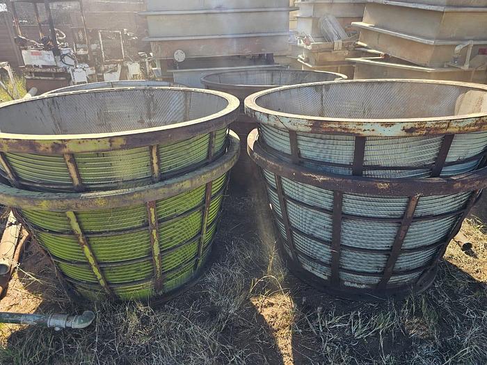 Used CENTRIFUGAL / CENTRIFUGE BASKETS STAINLESS STEEL