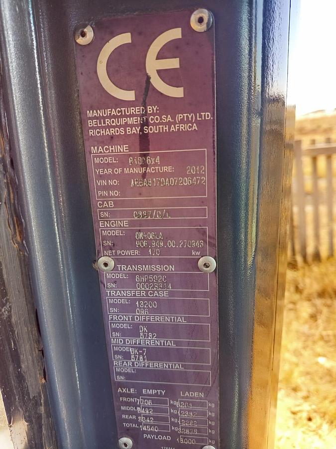 Used BELL B18D ARTICULATED WATER TANKER