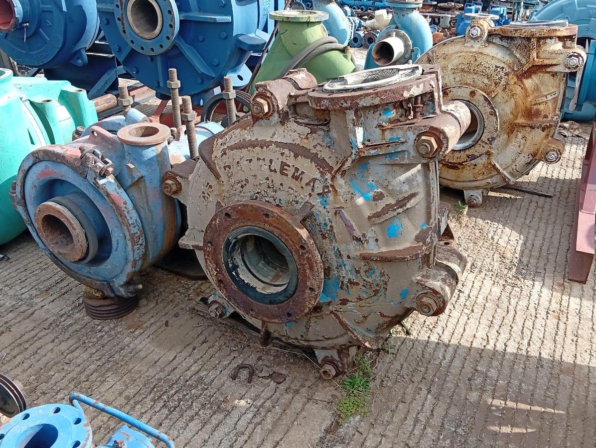 Used 8/6 BATTLEMAX RUBBER LINED SLURRY PUMP