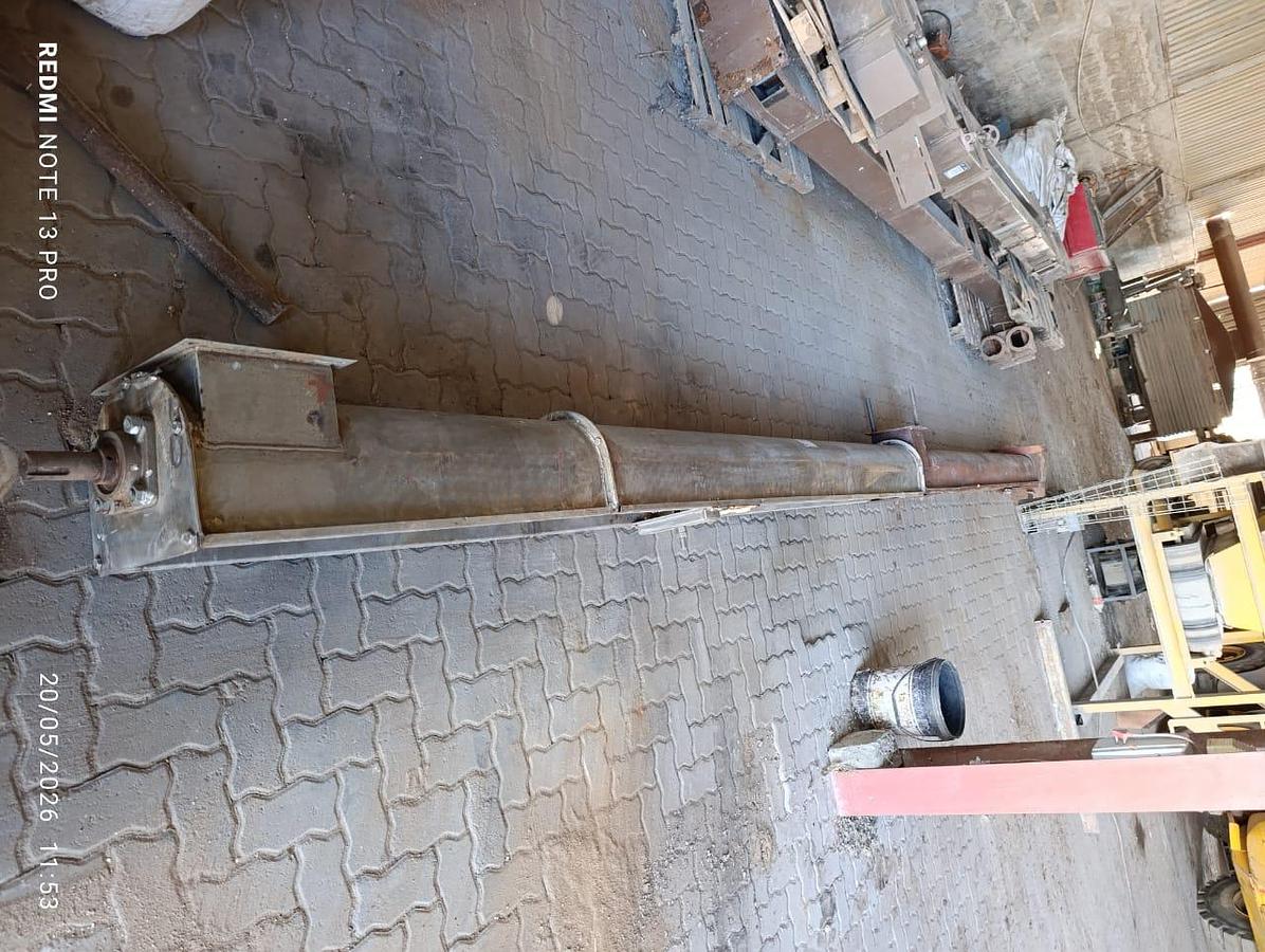 Used SCREW CLASSIFER CONVEYOR & ELECTRIC MOTOR (BUCKET ELEVATOR BELOW IS NOT INCLUDED)