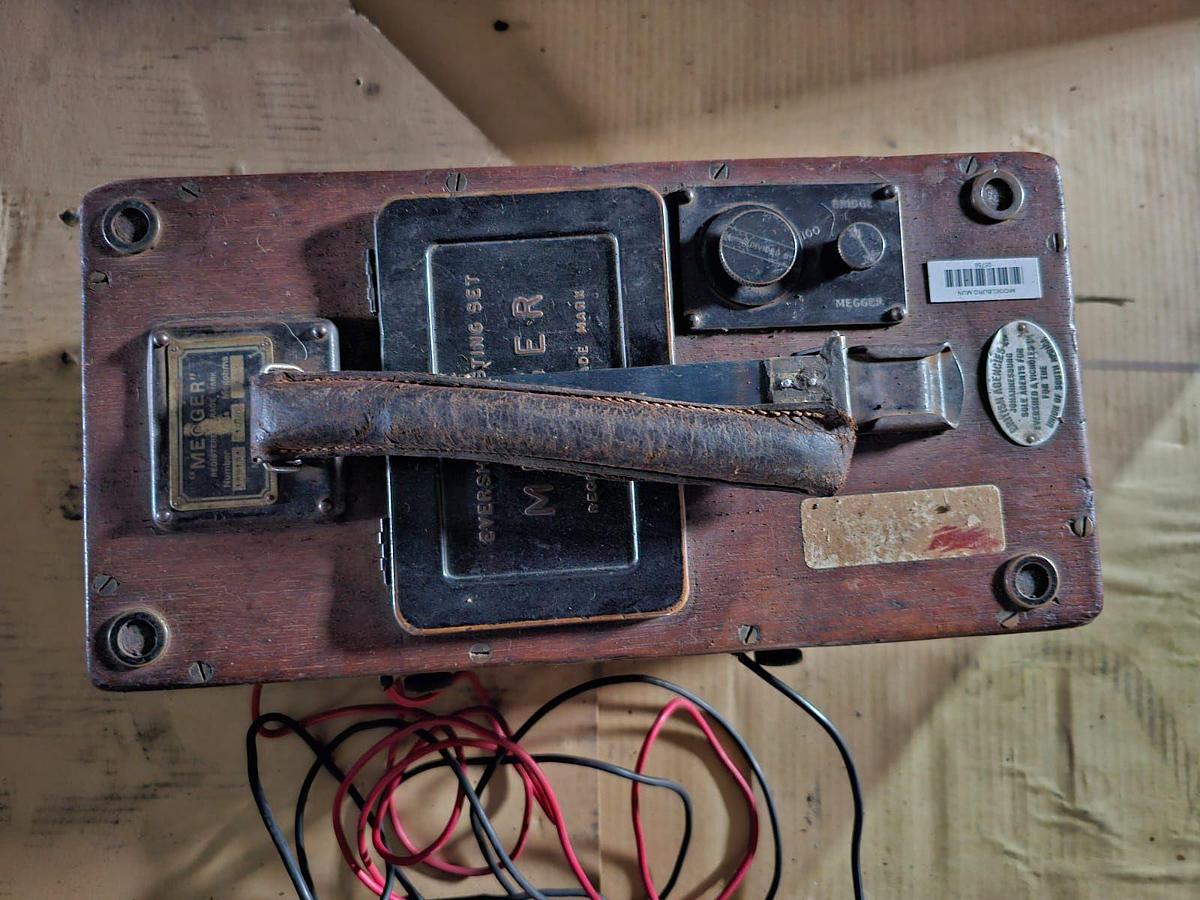 Used  ANTIQUE EVERSHED'S BRIDGE MEGGER TESTING SET