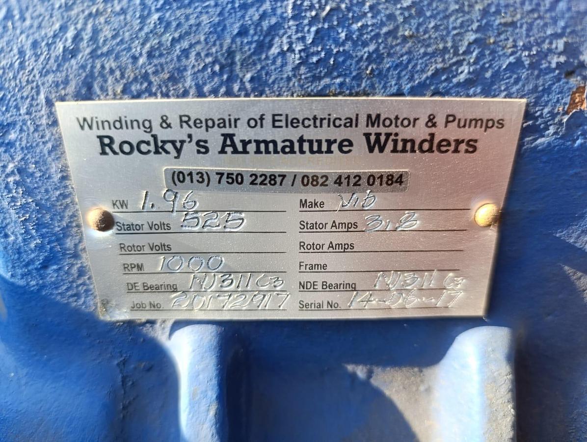 Used VIBRATING MOTOR 1.96KW