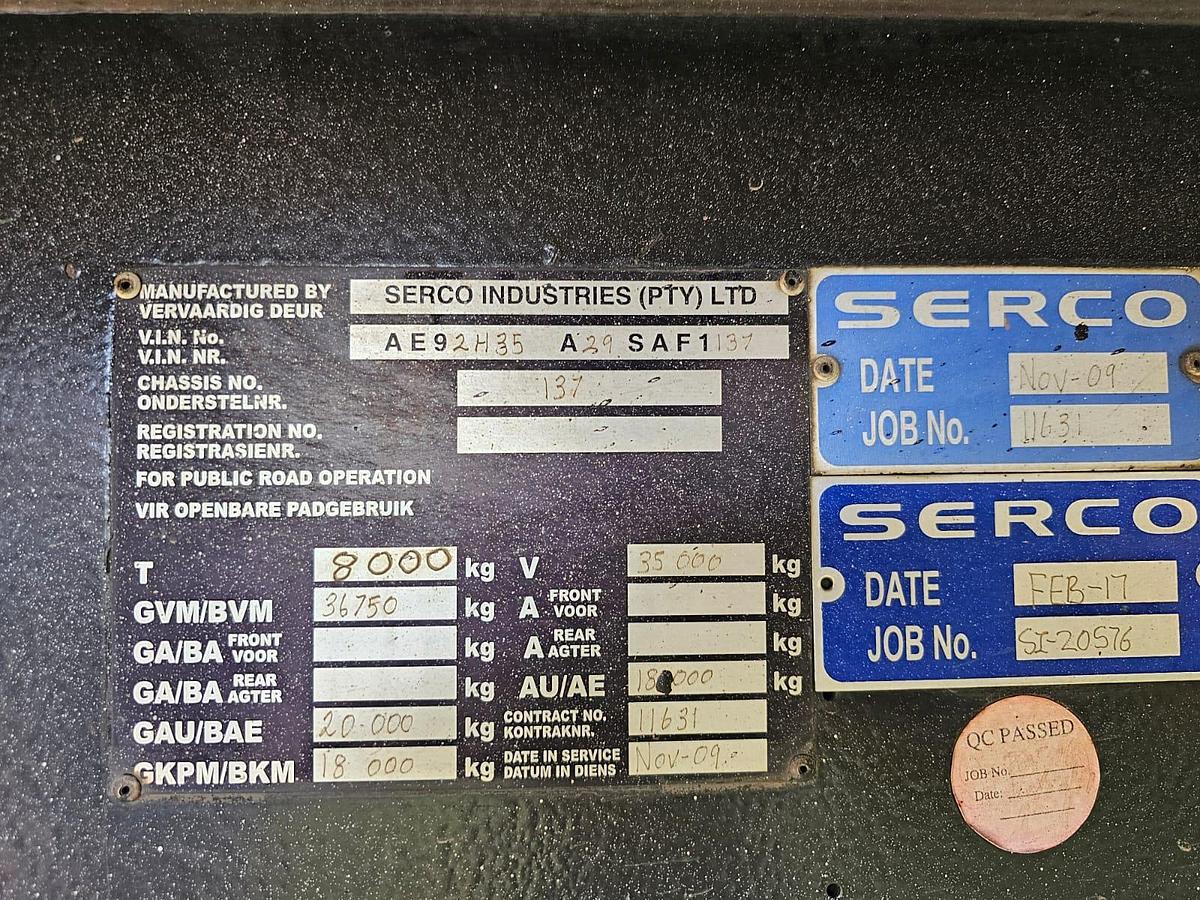 Used INSULATED TRUCK TRAILER WITH TAIL LIFT - OPERATIONAL - WITH NATIS - TRUCK NOT INCLUDED