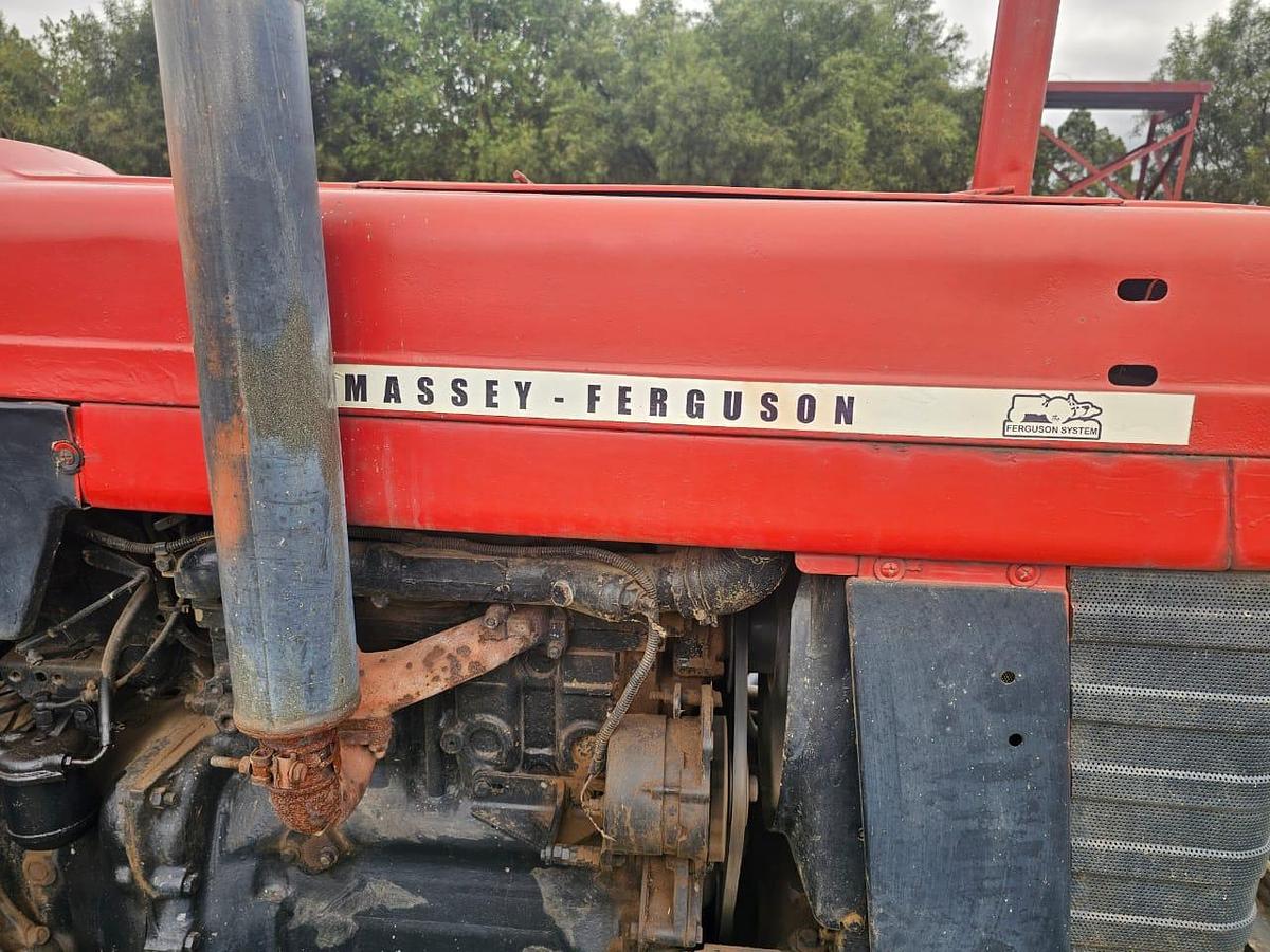 Used MASSEY FURGESON TRACTOR WITH SLASHER - OPERATIONAL