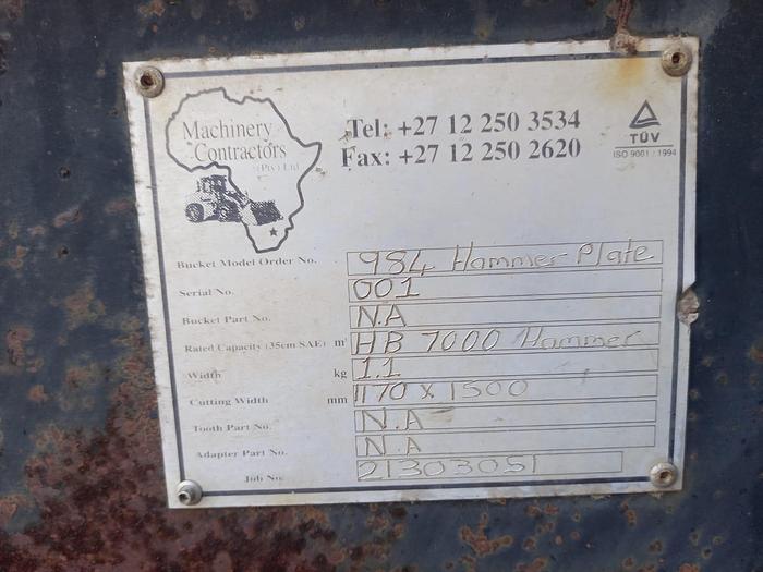 Used 984 HAMMER PLATE