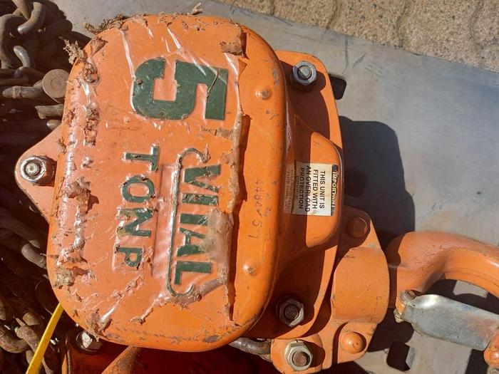 Used X5 5 TON CHAIN BLOCKS (10M LIFT)