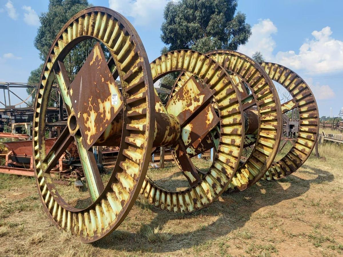 Used STEEL CABLE & CONVEYOR BELT REELS