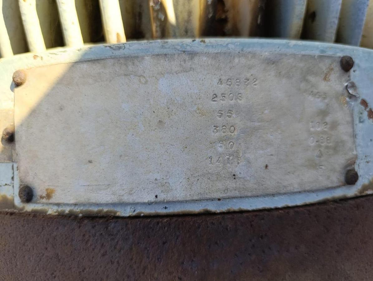 Used COMPRESSOR WITH 55 KW 380V ELECTRIC MOTOR - USED CONDITION