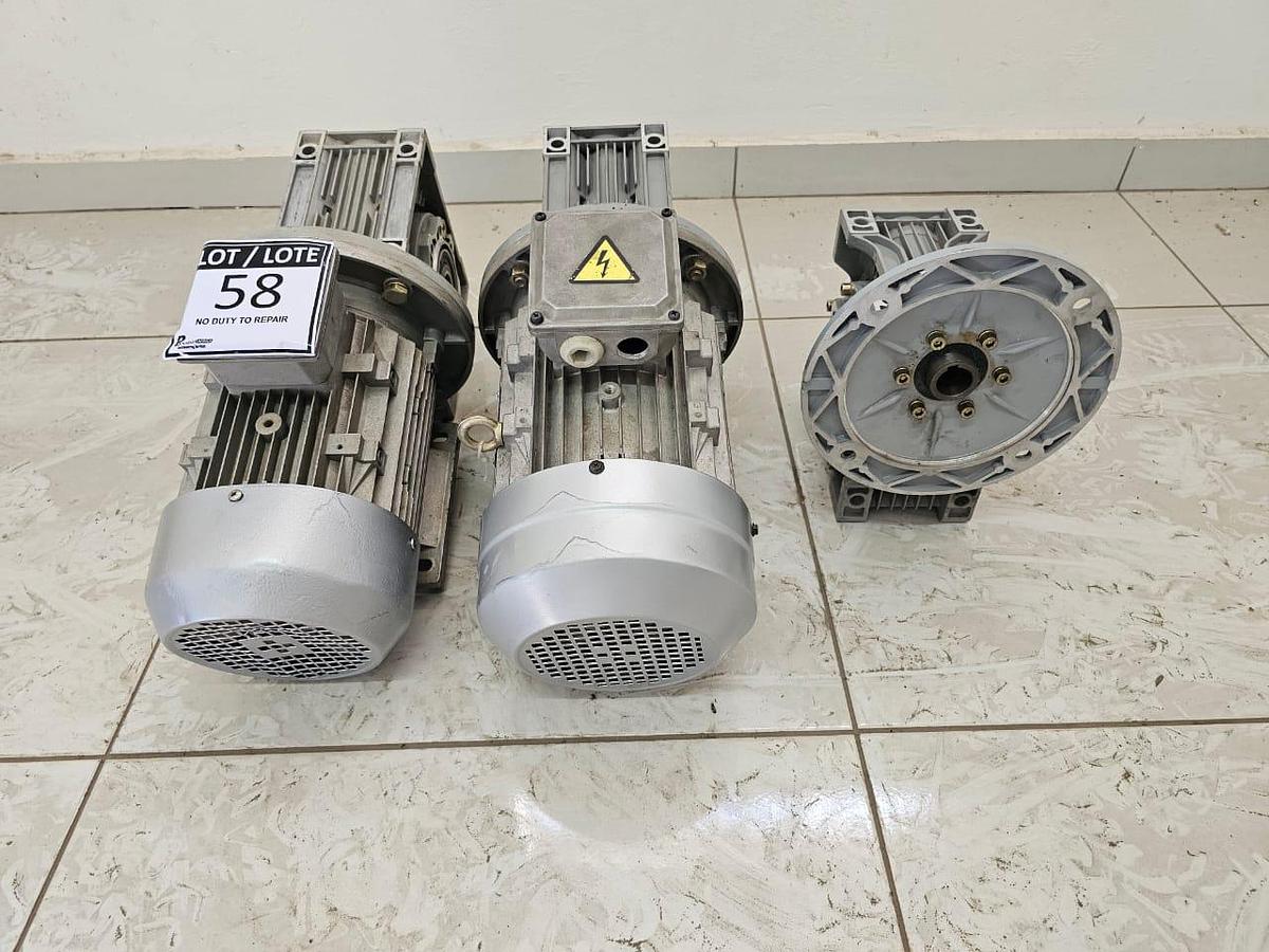 Used 2.2 KW ACTOM ELECTRIC MOTOR & GEARBOX ASSEMBLY