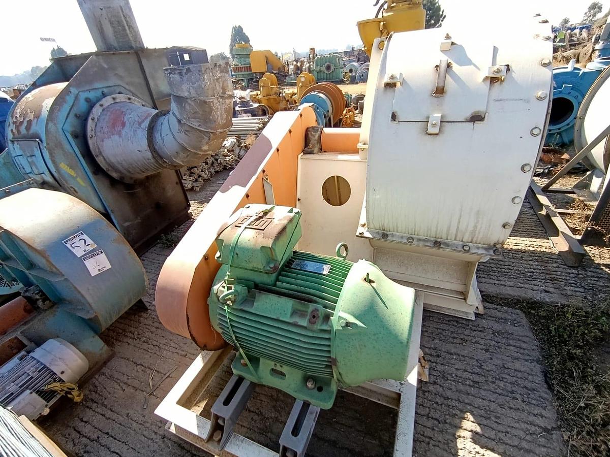 Used INDUSTRIAL FAN WITH ELECTRIC MOTOR 5.5KW