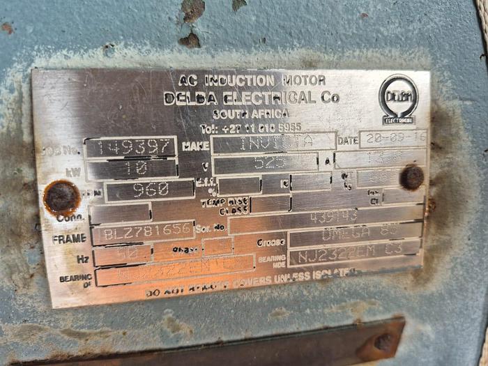 Used INVICTA 10KW 3 PHASE VIBRATING MOTOR