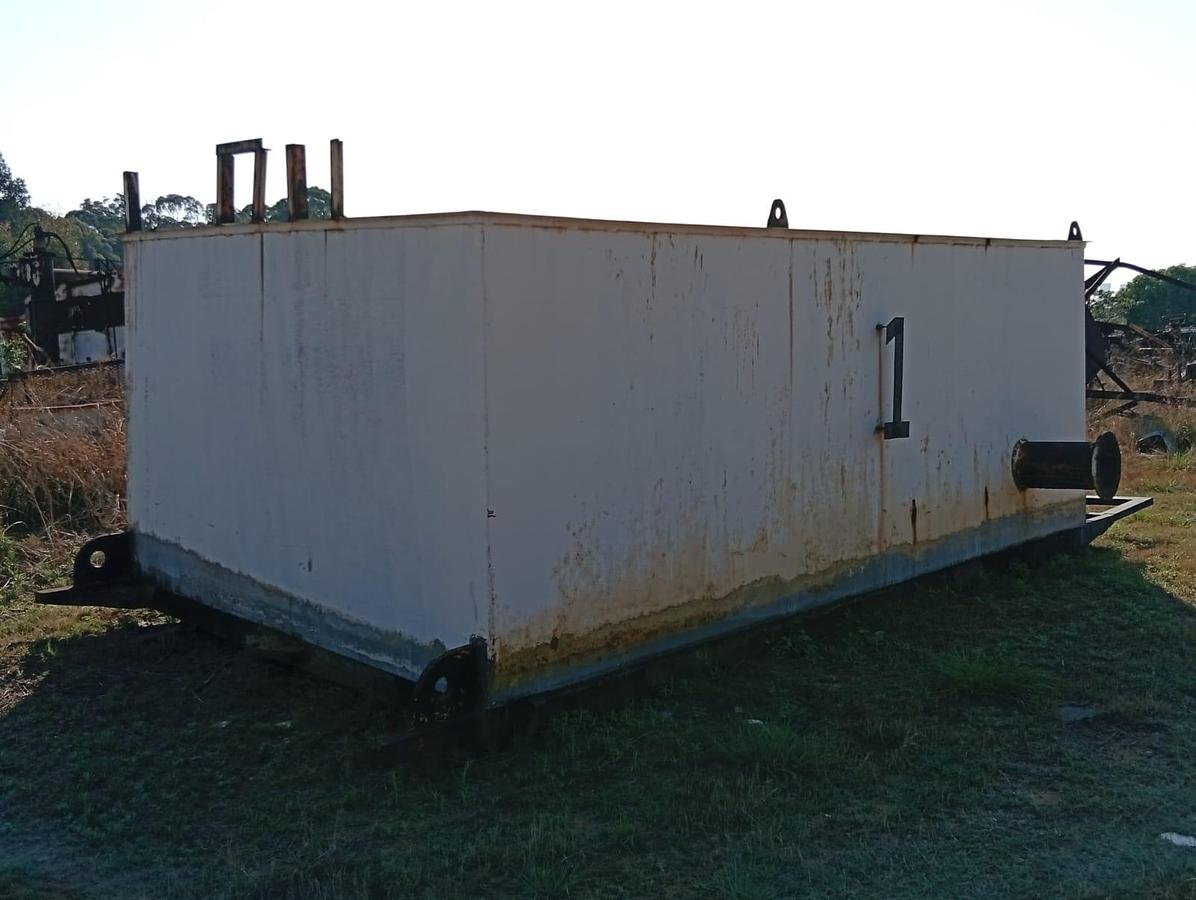 Used BOX STORAGE TANK WITH 132KW INDUCTION MOTOR