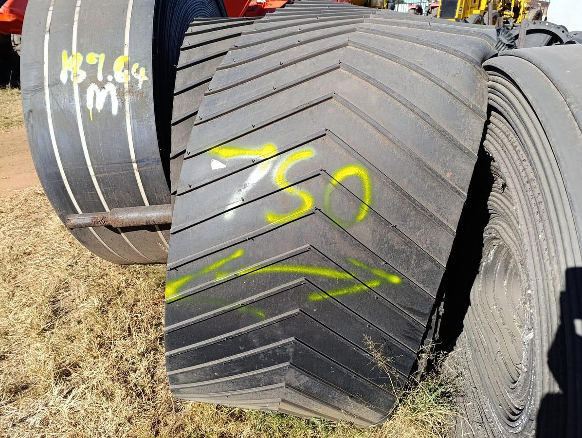 Used CHEVRON CONVEYOR BELT 750MM