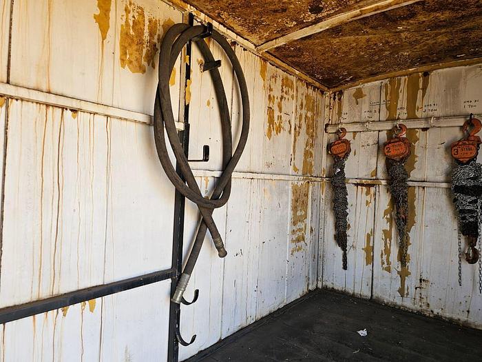 Used MOBILE WORKSHOP TRAILER WITH DRUM STAND, CHAINBLOCKS, & EXSTRAS