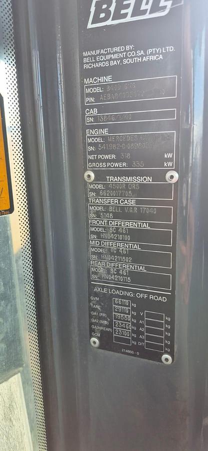 Used B40D (STRIPPING FOR PARTS)