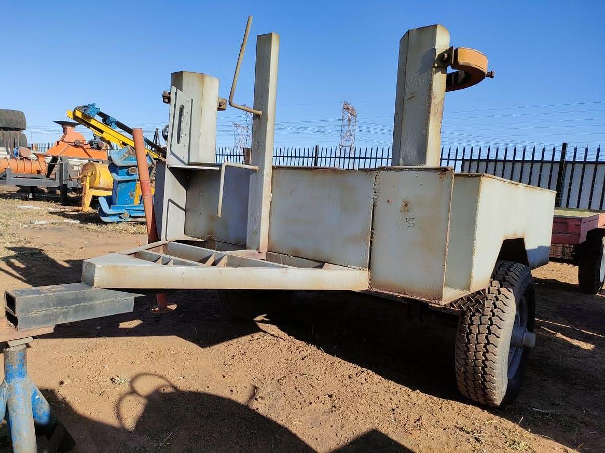 Used TRAILER WITH 2 FIRE EXTINGUISHER HOLDERS