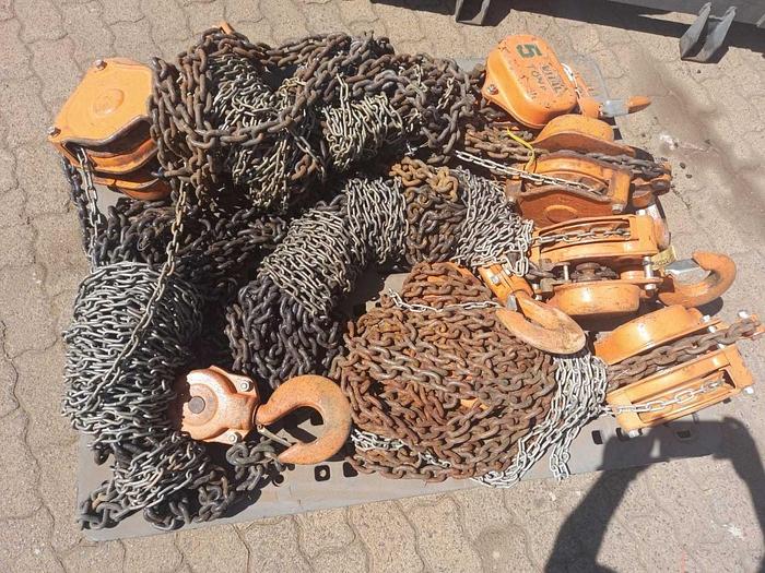 Used X5 5 TON CHAIN BLOCKS (10M LIFT)