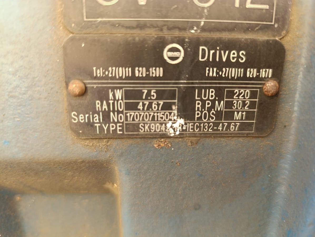 Used POWERPACK GEARBOX WITH ELECTRIC MOTOR 7.5KW