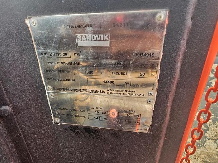 Used SANDVIK DS310 ROCK ROOF BOLTER