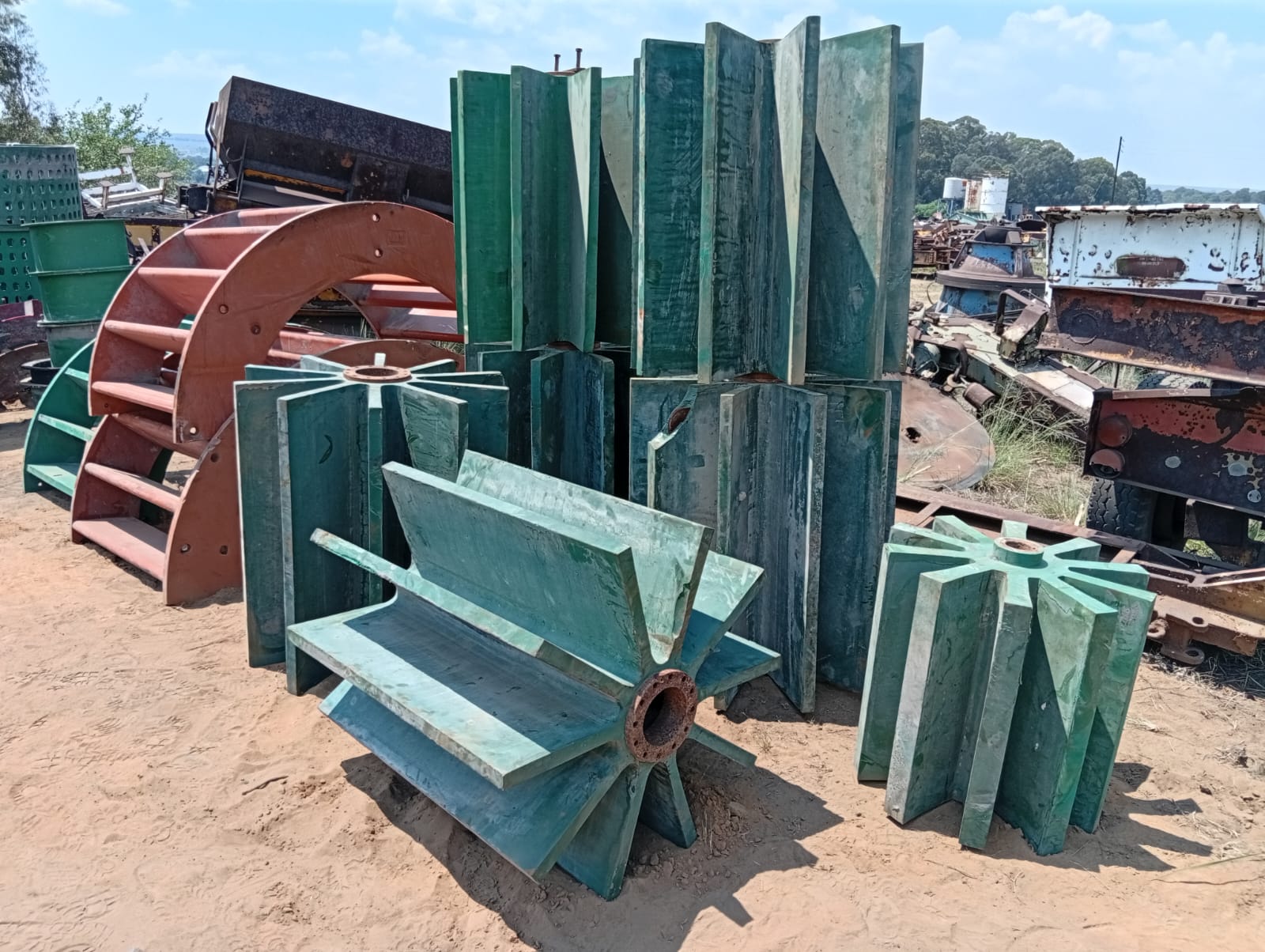 Used MULTI VANE INDUSTRIAL ROTOR DIFFUSER IMPELLER 