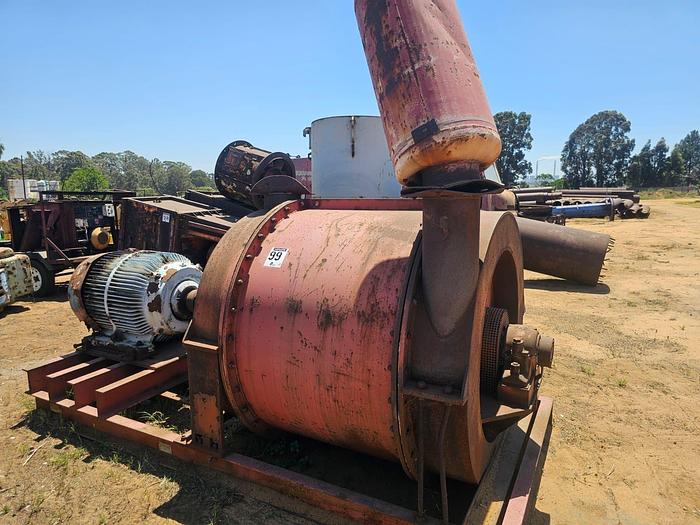 Used BLOWER WITH 132 KW ELECTRIC MOTOR WITH FLUID DRIVE COUPLING & EXHAUST