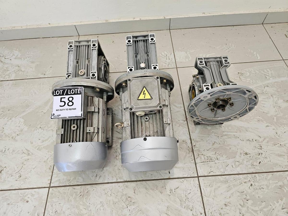 Used 2.2 KW ACTOM ELECTRIC MOTOR & GEARBOX ASSEMBLY