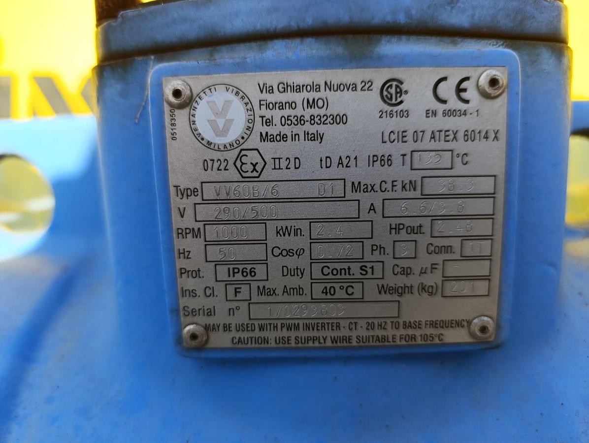 Used VIBRATING MOTOR 2.4KW