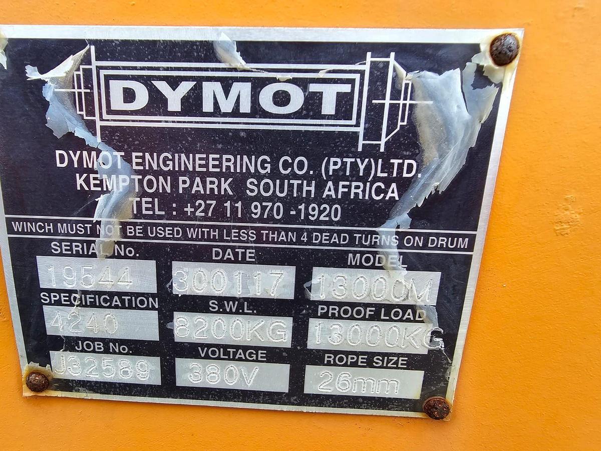 Used DYMOT GEARBOX WITH ELECTRIC MOTOR IN ENCLOSURE AND ELECTRIC BOX