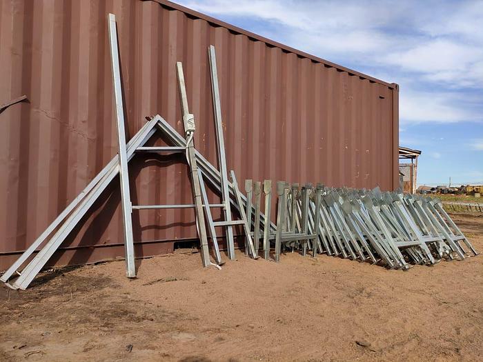 Used 1 X 100 M PACKING LINE ROLLER CONVEYOR STRUCTURE COMPLETE WITH DRIVES UNIT (TESTED)