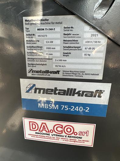 Usato METALLKRAFT Levigatrice nuova, lunghezza nastro 70 millimetri, inclinabile