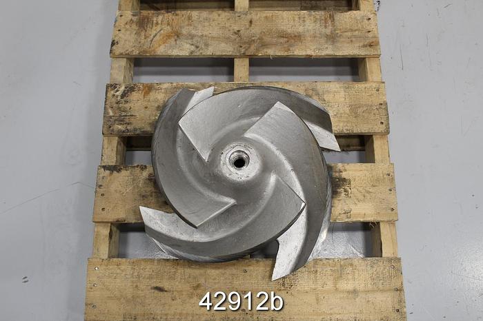 Used Goulds 3175 CD4 10x12x22 4-Vane 18.75" Diameter Impeller #42912