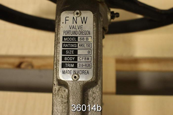 Used Fnw 10" Hand Operated Knife Gate Valve #36014