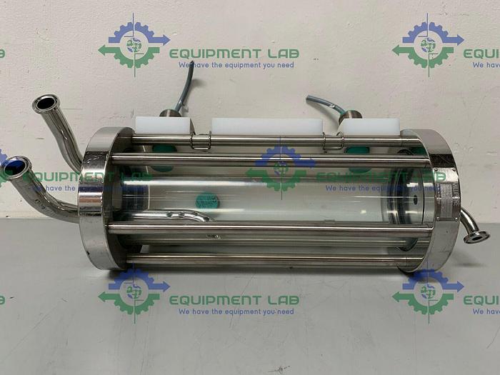 Used Millipore K400-90BT 3-Way Chromatography Column w/ 3/4" & 1/2" Sanitary Fittings