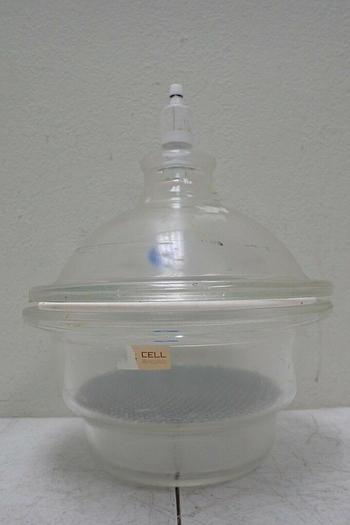Used Jencons Leighton Dry Seal Laboratory Glass Desiccator w/ Lid, 6" Inside Diameter
