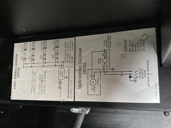 Used Gently Used Federal Showcase -- Dry Case, Lighted Shelves, Adjustable Shelf Angles, Model ECGD59. In stock, available for immediate pickup!