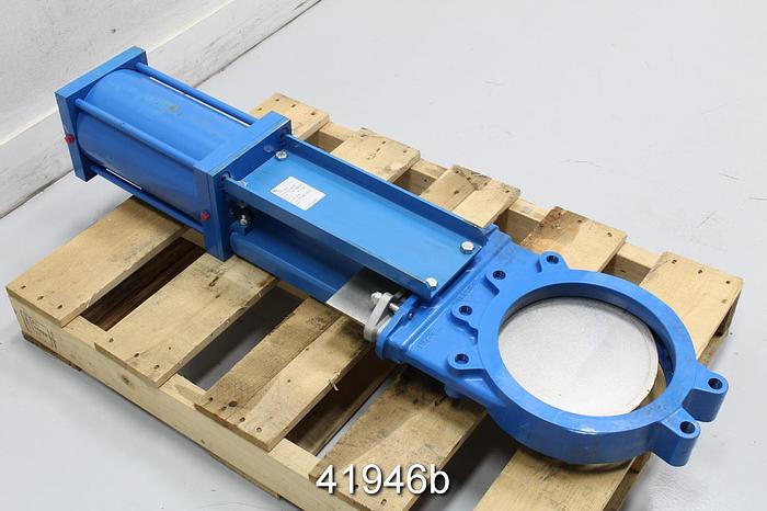 Unused Orbinox 10" 10-2134M-10 Air Operated Knife Gate Valve #41946