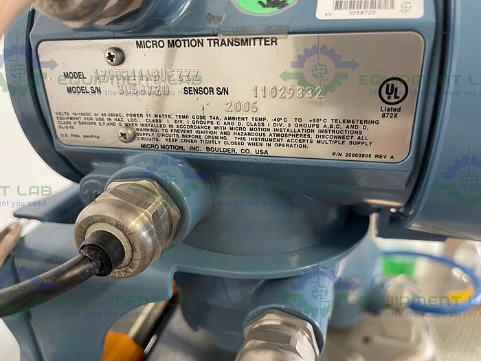 Used Sterling Electric  SIY054MCI Motor w/CMF010 Mass Flow Sensor, 1700R11 Transmitter