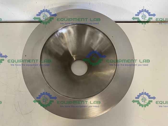 Used Stainless Steel Sanitary Reducer 12" OD to 2 1/2" Sanitary Fitting 5 1/2" Height