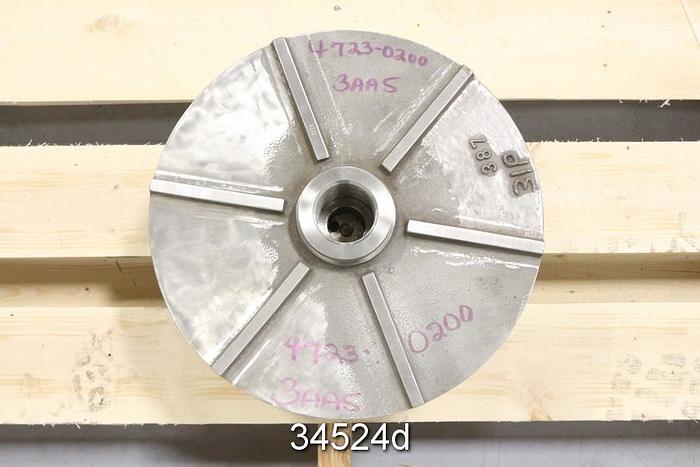 Used Warren 12PL15 Impeller, 6-Vane, 15" Diameter, Stainless Steel #34524