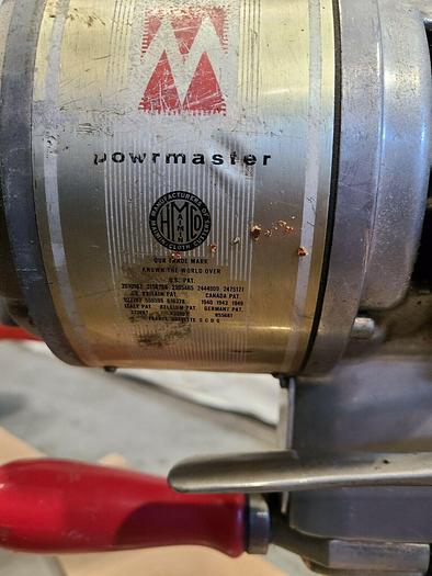 Used Maimin Powrmaster Fabric Cutting Machine End Cutter Leather Fabric