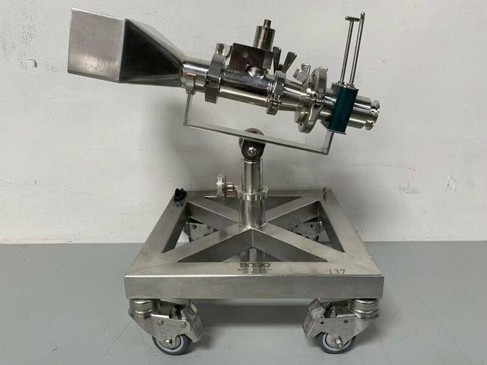 Used Bosio Stainless Steel 2850 Powder Passage System w/Rechner KAS-80-30-A-Y5 Sensor