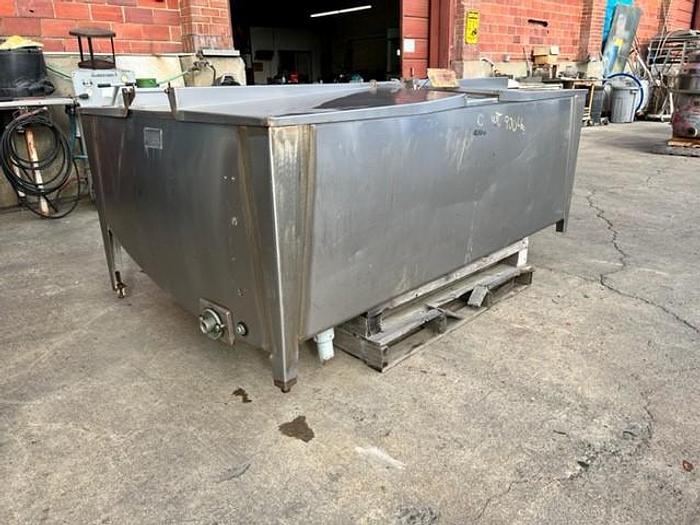 Used Tank, 400 Gallon, S/st, Horizontal, Rectangular #C738095