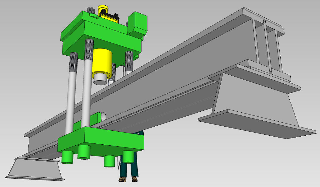 Used 500 Ton Rutil Hydraulic Straightening Press