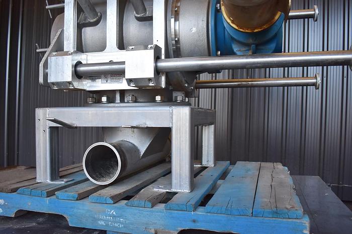 Used USED ROTARY AIR LOCK VALVE, SIZE: 14" X 14", STAINLESS STEEL, CLEAN-IN-PLACE