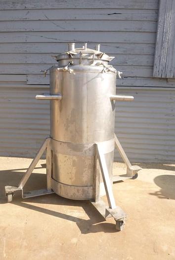 Used Tank, 52.8 Gallon, S/st, 22" X 38", 10 PSI, DT/DB, B #C743759